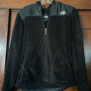 The North Face Black Hooded Fleece Jacket